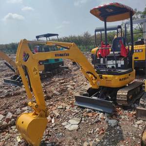 Petite pelleteuse d'occasion mini pelle originale komatsu pc18 pelle sur chenilles en bon état - Product Image 3