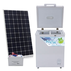 2025 המחיר הטוב ביותר נייד 12/24v חשמלי מקפיא עמוק 108 ליטר סולארית מקרר סולארי מקרר סולארי עם פאנל סולארי וסוללה - Product Image 1