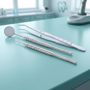 Kit d'examen dentaire, kit d'hygiène de base, pince, miroir, sonde, kit de nettoyage dentaire, ensemble de 3 pièces, instruments chirurgicaux dentaires - Product Image 3