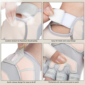 Gants <span class=keywords><strong>de</strong></span> musculation et <span class=keywords><strong>de</strong></span> cyclisme MKAS, demi-doigts, respirants, été, unisexes, protection des mains pour le <span class=keywords><strong>sport</strong></span> et le fitness - Product Image 3