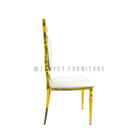 Chaises de luxe de location d'acier inoxydable de forme de papillon de mariage pour des événements
