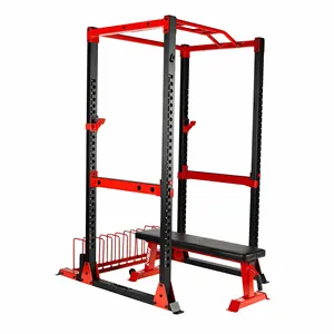 Building Cable Crossover Multi-functional Power Cage Squat Rack With Weight Lifting Training