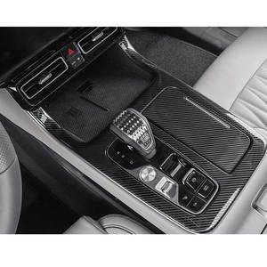 Accessoires d'intérieur de voiture en acier inoxydable, fibre de carbone, pour trompchi gac gs8 2022, garniture de <span class=keywords><strong>volant</strong></span>, panneau de signalisation, ventilation automobile - Product Image 1