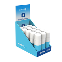 Boîtes de présentation de compteur de carton de papier imprimées par coutume pliables et recyclables pour le paquet solide de boisson