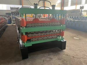 เครื่องขึ้นรูปม้วนรุ่นที่แตกต่างกันสามชั้นเครื่องทําแผ่นหลังคาลูกฟูกและ Ibr เคลือบเครื่องตัดเหล็กโลหะ - Product Image 5