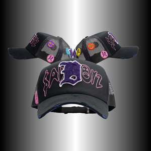 Casquettes Snapback en daim vieilli de qualité supérieure avec broderie 3D en relief et visière incurvée, modèle Trente et Un, pour les marques de streetwear - Product Image 6