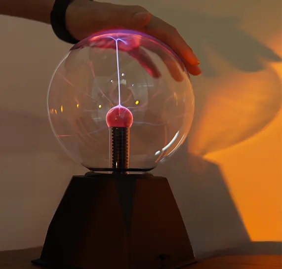 מנורת כדור פלזמה מגע רגיש דיסקו אור קריסטל כדור קסם אינדוקציה מנורת שלב אור פלזמה