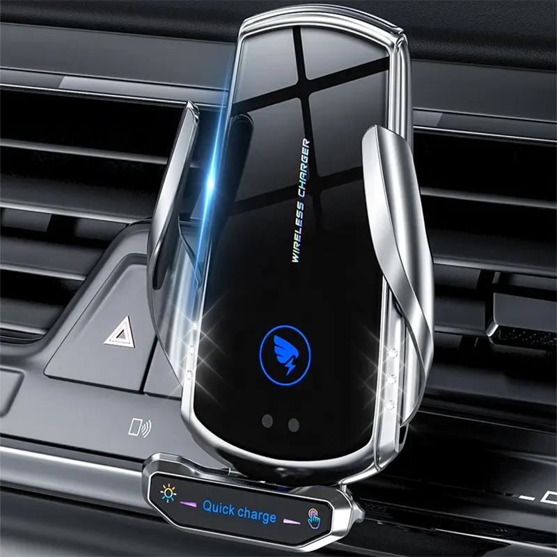 For Iphone For Samsung Touch Induction Car Mount Holder Q3 A18 Fast Qi Magnetic 15W Car Wireless Charger