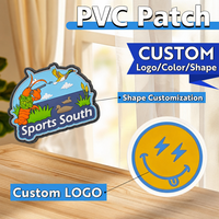 Patchs en caoutchouc 3D personnalisés avec logo en relief, badges en silicone, patchs en caoutchouc souple avec drapeau américain, patchs en PVC personnalisés avec drapeau américain