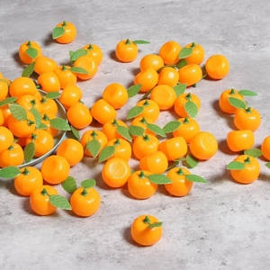 Frutta artificiale Mini arance modello realistico piccolo mandarino di plastica frutta per la decorazione - Product Image 5