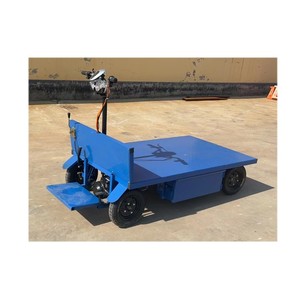 Electric Lift <b>Trolley</b> Motorized <b>Platform</b> Carts Warehouse Outdoor Logistics Powered Flatbed Cart Mover Hand Truck - Product Image 6