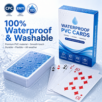 Jeu de cartes à jouer 100% plastique imperméable, personnalisé, imprimé, jeu de poker en PVC, cartes à jouer en plastique de haute qualité