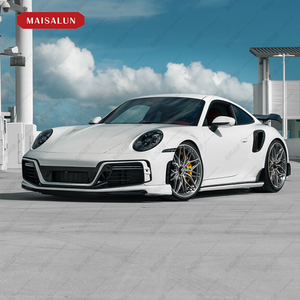 Kit de carrosserie en carbone sec pour <span class=keywords><strong>Porsche</strong></span> <span class=keywords><strong>911</strong></span> Turbos S Upgrade to <span class=keywords><strong>Techart</strong></span> Style Bodykit avec lèvre avant jupe latérale Spoiler Diffu arrière - Product Image 4