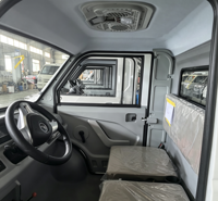 Nouveau véhicule utilitaire électrique à quatre roues, fourgonnette de fret 2 portes, simple cabine, véhicule de mobilité, camionnette, moteur 1,5 kW, design élégant, entièrement fermé