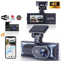 Kamera Dash Cam OEM C18 Baru, Rekam Depan Belakang Ganda 4K, Definisi Tinggi, Penglihatan Malam, Interkoneksi WiFi, Pelacakan GPS, Sudut Pandang 170 Derajat, 64GB