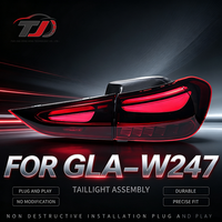 Gruppo Fanale Posteriore per Mercedes-Benz GLA 20-23 W247, LED Modificato con Scansione, 12V 8000 Lumen 6000K, Vendita all'Ingrosso di Fabbrica
