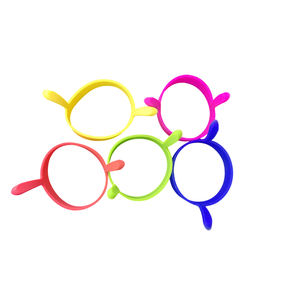 Lebensmittelechte Silikon-Eierpfanne mit Doppelgriffen, Runde Silikon-Eierpfanne, DIY Runder Eierbratring - Product Image 3