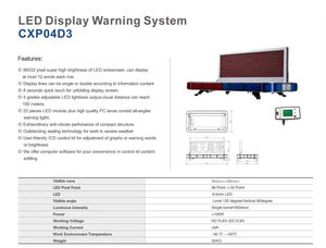 Senken Véhicule Voiture Toit Monté D'urgence Clignotant Pliable Trafic Message Signe Conseil LED Barre Lumineuse Avertissement Clignotant Affichage - Product Image 2