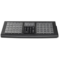 Keyboard POS Profesional 81-Tombol yang Dapat Diprogram dengan Pembaca Kartu Magnetik Terintegrasi, Sesuai Standar OPOS/JPOS untuk Sistem POS