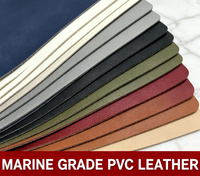 Tissu vinyle marin résistant aux UV, cuir synthétique PVC, rouleaux de cuir synthétique, vinyle de qualité marine pour matériaux de dessus de chaussures