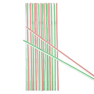 Pajitas desechables de plástico de 8 mm con curva para bebidas en fiestas - Product Image 1