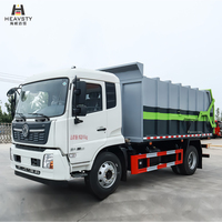 Camion de transfert de déchets HEAVSTY 3950, entreaxe 16 mètres cubes, diesel, neuf, entièrement scellé, chargement arrière, 4x2, Dongfeng Kinland