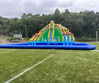 Toboggan aquatique gonflable géant à prix d'usine, toboggan gonflable d'extérieur pour le plaisir, jouet rebondissant à prix abordable pour la location de fêtes