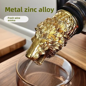 Aireador de Vino con Cabeza de León, Vertedor para Botellas de Aceite de Oliva, Licor, Alcohol, Whisky - Product Image 2
