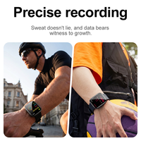 Nouvelle montre connectée AOC, montre de suivi d'activité physique, étanche IP68, avec moniteur de fréquence cardiaque, SpO2, moniteur de sommeil, longue durée de vie de la batterie