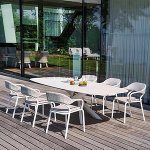 ชุดโต๊ะและเก้าอี้สนามอลูมิเนียมอัลลอยด์ ทนทานต่อสภาพอากาศ เหมาะสำหรับวิลล่า ลานบ้าน และระเบียง - Product Image 2