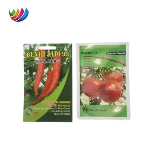 Custom Cheap Print Waterproof 3 Side Seal Agricultural Seeds Paper Packaging Bag