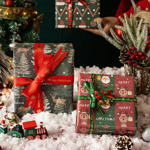 Factory <b>Christmas</b> 50*70 cm <b>Christmas</b> Gift <b>Wrapping</b> <b>Paper</b> <b>Set</b> 6 Pieces <b>Wrapping</b> <b>Paper</b> Packaging - Product Image 4