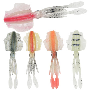 Señuelo de calamar de silicona biónico suave de 10 cm y 7 g para pesca en agua salada - Product Image 5