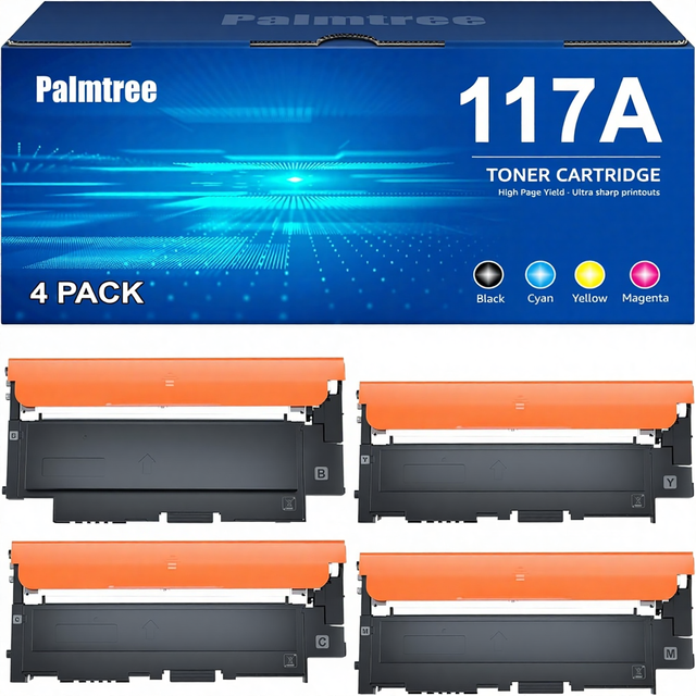 Palmtree 117A/W2070A Compatible Multi-Color Toner Cartridge Full China HP Color Laser MFP Models