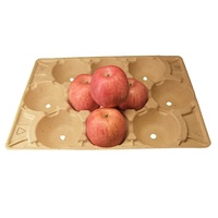 Plateau d'emballage biodégradable en forme de pomme décoratif, boîte à fruits secs faite à la main pour fruits et légumes, fabriqué en Chine