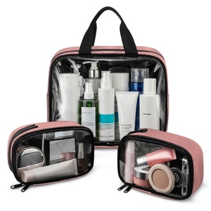 Juego de 3 Bolsas de Viaje para Cosméticos y Artículos de Aseo, de Poliéster, con Impresión Personalizada, Directo de Fábrica, OEM - Product Image 1