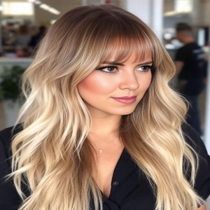 Pelucas de Cabello Humano 100% Europeo, Color 613 <span class=keywords><strong>Platino</strong></span> <span class=keywords><strong>Blanco</strong></span>, con Frente de Encaje Transparente para Mujeres - Product Image 4