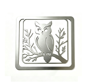 Marcapáginas de Metal Grabado Personalizado con Diseño de Búho, Marcapáginas de Metal con Recorte de Animal para Regalo y Colección - Product Image 1