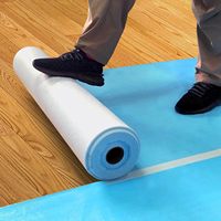 Rollo de Lámina Protectora para Pisos, Aislamiento para Obras de Construcción, Césped Artificial para Conciertos, 100% Poliéster Nuevo