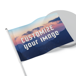 Vente Chaude en Gros Usine Haute Qualité Personnalisé Bâton de Drapeau en Plastique à Tenir à la Main 30cm 40cm 60cm 80cm Design - Product Image 1