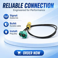 Connecteur de câble électrique Foxeco RF Fakra femelle-femelle, câble coaxial d'extension RG174 5M pour antenne GPS 32A 1 phase CE