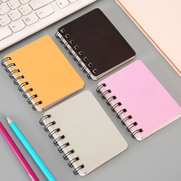 Conception personnalisée de carnet de notes A5 avec reliure spirale en couverture rigide en papier pour cadeau d'étude