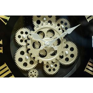 Cromatura industriale Steampunk estetica vera industriale ingranaggio industriale che si muove ingranaggio industriale <span class=keywords><strong>orologio</strong></span> da <span class=keywords><strong>parete</strong></span> per la decorazione della casa - Product Image 2