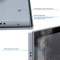 PC tout-en-un mural en alliage d'aluminium avec écran tactile de 7 à 32 pouces, compatible Linux, Win10, Win11