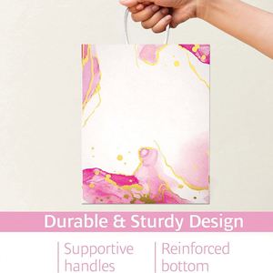 Strong Durable Gift Bags with Handles Assorted Sizes and Colors Cute Luxury <b>Wedding</b> Welcome Birthday Load-bearing Paper Bag - Product Image 4