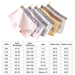 กางเกงบ็อกเซอร์สำหรับเด็กกางเกงในเด็กผู้หญิงวัยรุ่นผลิตตามสั่งผลิตจากโรงงาน - Product Image 3