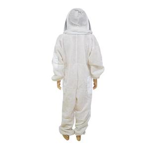 Traje de Apicultura Blanco con Ventilación de Malla de Tres Capas, Diseño Integrado, Material de Poliéster y Algodón, Equipo de Apicultura - Product Image 5