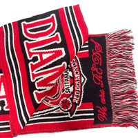 Écharpe longue personnalisée en acrylique pour supporters de clubs de football japonais, motif Argyle à pois, durable, idéale pour la promotion et la publicité.