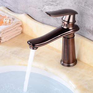Grifo de lavabo de estilo europeo, encimera de cobre completo, oro antiguo, clásico - Product Image 4