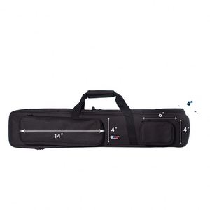 Étui de queue de billard imperméable personnalisé avec logo d'usine BSCI, sac de transport pour 3 queues de billard 3x4 avec bandoulière pour le snooker - Product Image 1